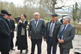 Руководство Союза писателей Республики Дагестна побывало на месте сгоревшего дома-музея Сулеймана Стальского 